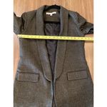 Veronica Beard  Clay Open front Shawl lapel Boyfriend Blazer Green/ Brown wool 8 Photo 6