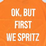 Aperol Spritz OK, But First We Spritz Orange Racerback Tank Top Photo 3