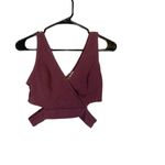 Charlotte Russe Cut Out Sleeveless Crop Top Maroon Women Sz S Photo 6