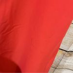 J.Crew fit & flare v-neck spaghetti strap orange dress women’s  Size 6 Photo 9