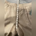 Coldwater Creek NWT  Size 16P Flax 100% Linen Pull On Straight Leg Pants Beachy Photo 11