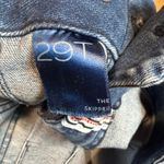 Pilcro  Anthropologie The Skipper Wide Leg Cropped Jeans Dark Wash Size 29 Tall Photo 6