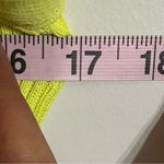 Women’s Lumiere Neon Yellow/Green Basic Long Sleeve Ribbed Top Size Small Yellow Photo 5