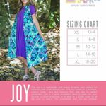 LuLaRoe Women's Orange/Blue Zig Zag Stripe Open Front Longline Joy Vest sz M Photo 3