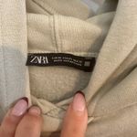 ZARA Cropped Hooded Sweatshirt Photo 3
