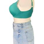 ZARA Basic Womens Denim Blue Skirt Jean Floral Embroidered Asymmetrical Large Photo 10