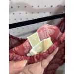 Michael Kors Paisley Print Off Shoulder Long Sleeve Blouse Top Burgundy Pink L Photo 6