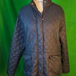 Peter Millar  Womens Black‎ Quilted Elbow Patch Traveler Jacket Coat Large Photo 0