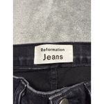Reformation  Jeans High‎ & Skinny Faded Black Destroyed Size 23 Photo 3