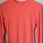 Free People Movement Peach Ribbed Long Sleeve Photo 2
