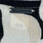 Billabong Y2K Black and Cream Women's Tie Front Crop Top Women’s Size M Photo 3