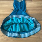 Milano Formals  Teal Beaded Mermaid Formal Dress Size 8 Photo 6