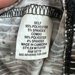 Ny Collection  Black, Brown and Gray Chevron Blouse Size Large Photo 6