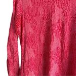 IBKUL Long Sleeve Golf Dress XS Coral Snakeskin UPF 50+ Pink Photo 2