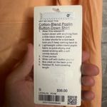 Lululemon Women's Cotton Blend Poplin Button Down Shirt NWT Size Small (PCHB) Photo 7