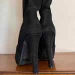 Black High Heeled Tall Boots‎ Black Size 7 Photo 2