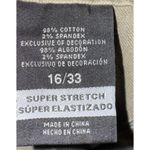 Mossimo Womens High Rise Button Fly Shorts Sz 16/33 Lace Hippie Feminine Granola Green Photo 4