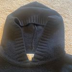 Vince Wool Cashmere Blend Hoodie Sweater L/S w Pockets Drawstring Hem Black XS Photo 4