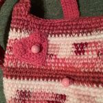Adorable Crocheted Multi Colored Pink Purse Photo 4