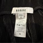 Ro & De Accordion Pleated Wide Leg Pull On Pants Women’s XS Black Elastic Waist Photo 3