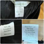 Garnet Hill  Black Silk Crinkle Midi Skirt Petite Size 8 Photo 8