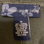 Susan Graver Gray Metallic Hoodie Sweater Jacket Photo 9