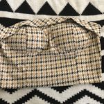 Academia houndstooth brown and cream tube crop top Size M Photo 0