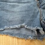 Levi's Distressed High Rise Denim Shorts in Sapphire Dust - Size 24, Medium Wash Photo 7