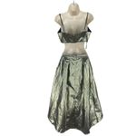 Lulus Pure Brillance Metallic Cami Skirt 2pcs Set Gold Size M Photo 7