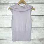 499 South Lavender Purple Shimmer Sleeveless Cowl Neck Blouse Top Size Large Photo 5