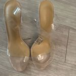 Tony Bianco  Clear Strap Heels with Nude Base Photo 2
