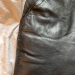 Genuine leather black pencil skirt Size 8 Photo 4