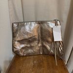 Rebecca Minkoff NWT LimeLife By Alcone Metallic Wristlet Pouch Envelope Purse Photo 7
