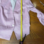 EXPRESS  Y2K Women’s linen blend Blazer pink purple office business New Sz 10 Photo 8