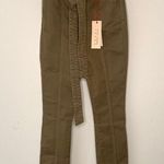 Alice + Olivia Jeans Good Paper Bag Skinny Pants Olive Size 26 *NWT* Photo 4