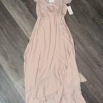 Show Me Your Mumu BNWT  Jess Riffle Midi Dress Blush Pink - Size Medium Photo 2