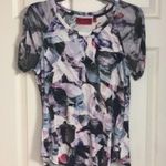 Jennifer Lopez T-shirt Short Sleeve size small sheer Y2K baby tee mesh floral Photo 3