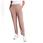Athleta Brooklyn Textured Grain Ankle Pant Size 4 Blush Pink Casual Active Photo 4