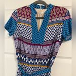 Trina Turk  Multi-color Short Sleeve Jumpsuit w/Tie Size XS NWT Photo 1