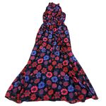 Modcloth  Illuminated Elegance Floral Print Maxi Dress Halter Neck Size Small NWT Photo 8