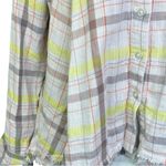 We The Free  People Seeking Starlight Plaid Shirt Oversized XS Photo 2