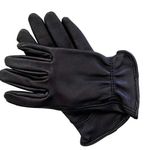 None Deerskin Leather Black Winter Gloves - Size M / 7.5 Photo 0