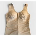 Honeylove Tank Bodysuit LWBS0201 Nude Vamp Large Wireless Shaping Compression Black Size 1X Photo 1