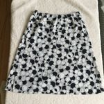 The Limited Vintage Circle Slip Skirt Black White Pattern - Sz Small Photo 0