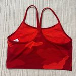 Aerie Offline by  The Hugger Longline Racerback Sports Bra Red Camo Photo 1