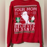 Fifth Sun  size medium your mom believes in santa sweater funny presents workwear Photo 8