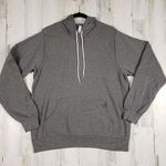 Bella Canvas NWOT Bella + Canvas Heathered Grey Fleece Pullover Hoodie Women's Unisex Large Photo 0