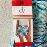 Ocean Pacific NEW Women's Tropical Print Swim Shorts Blue Medium Board Shorts Photo 4