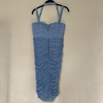 House Of CB  ‘Josephine’ Baby Blue‎ Pleated Corset Midi Dress NWOT size L Photo 4