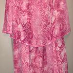 Honey Punch Pink Snakeskin Romper Photo 1